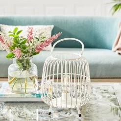 Top 10 ⌛ White Iron Modern Candle Holder Lantern, 12" x 10" x 10" by Ivory and Iris ✨ 12 Top 10 ⌛ White Iron Modern Candle Holder Lantern, 12" x 10" x 10" by Ivory and Iris ✨ -Cheap Ivory and Iris Store D503821S 6