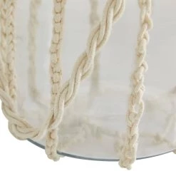 Brand new 💯 White Glass Coastal Lantern, 8" x 8" x 7" by Ivory and Iris 🔔 -Cheap Ivory and Iris Store D503826S 5