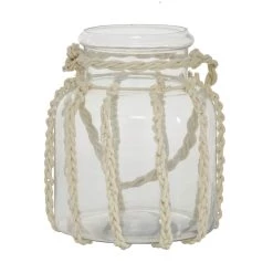 Brand new 💯 White Glass Coastal Lantern, 8" x 8" x 7" by Ivory and Iris 🔔 -Cheap Ivory and Iris Store D503826S 6