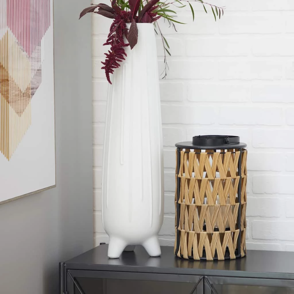 Buy π₯ Gold Metal Natural Lantern 17" x 7" x 7" by Ivory and Iris 𧨠6 Buy π₯ Gold Metal Natural Lantern 17" x 7" x 7" by Ivory and Iris 𧨠- Image 6