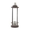Hot Sale 😍 Brown Iron Industrial LED Lantern, 13" x 4" x 4" by Ivory and Iris 🌟