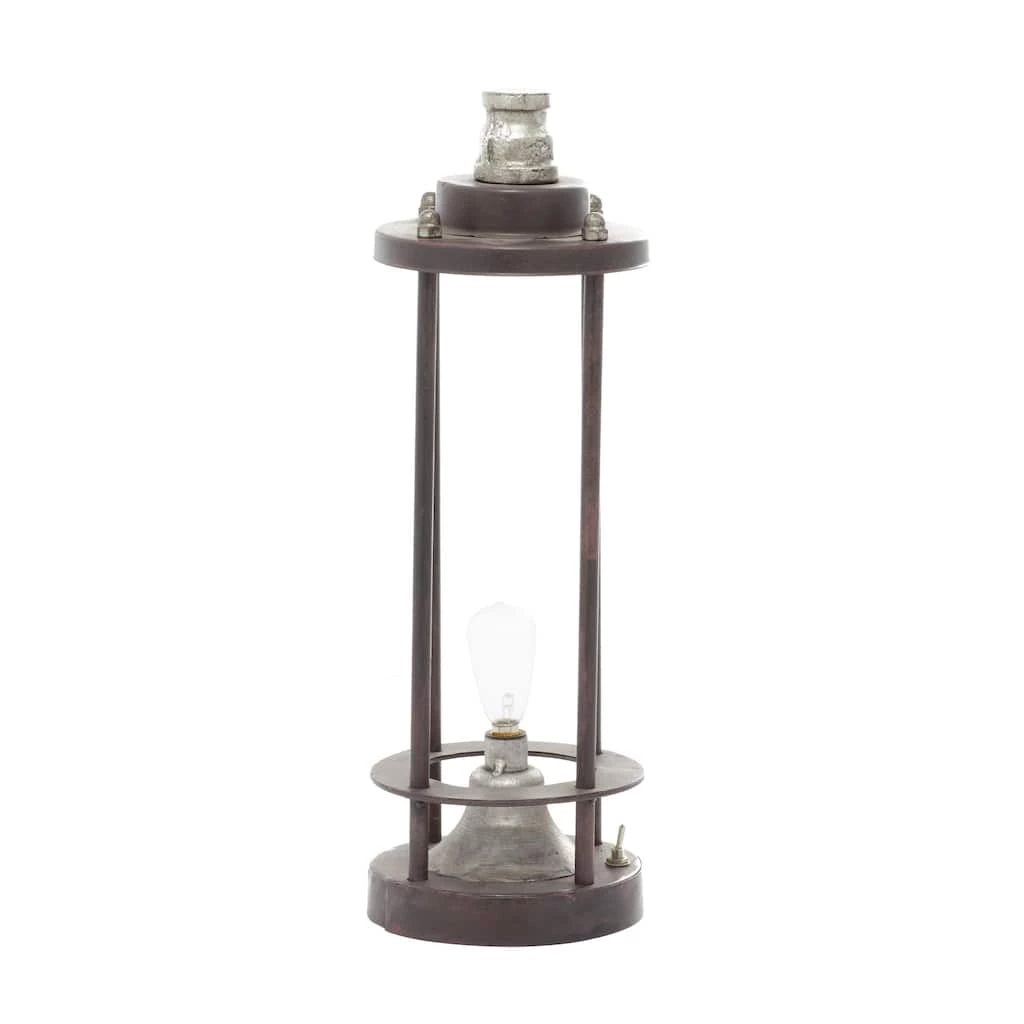 Hot Sale π Brown Iron Industrial LED Lantern, 13" x 4" x 4" by Ivory and Iris π 1 Hot Sale π Brown Iron Industrial LED Lantern, 13" x 4" x 4" by Ivory and Iris π