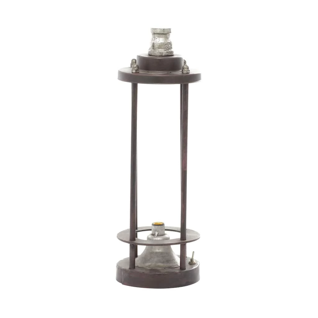 Hot Sale π Brown Iron Industrial LED Lantern, 13" x 4" x 4" by Ivory and Iris π 2 Hot Sale π Brown Iron Industrial LED Lantern, 13" x 4" x 4" by Ivory and Iris π - Image 2
