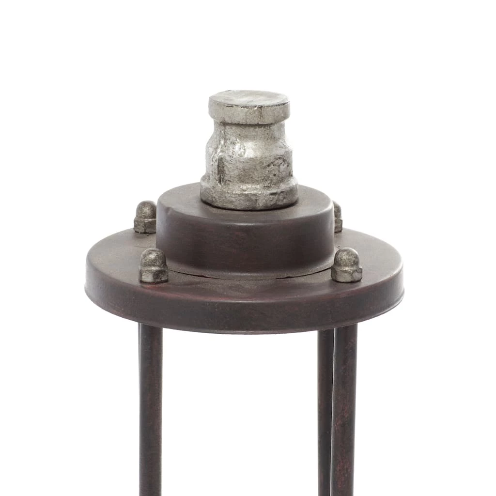 Hot Sale π Brown Iron Industrial LED Lantern, 13" x 4" x 4" by Ivory and Iris π 4 Hot Sale π Brown Iron Industrial LED Lantern, 13" x 4" x 4" by Ivory and Iris π - Image 4