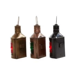 Budget 🛒 Set of 3" Multi Colored Metal Rustic Lantern, 5" x 11" by Ivory and Iris 👍 -Cheap Ivory and Iris Store D503840S 3