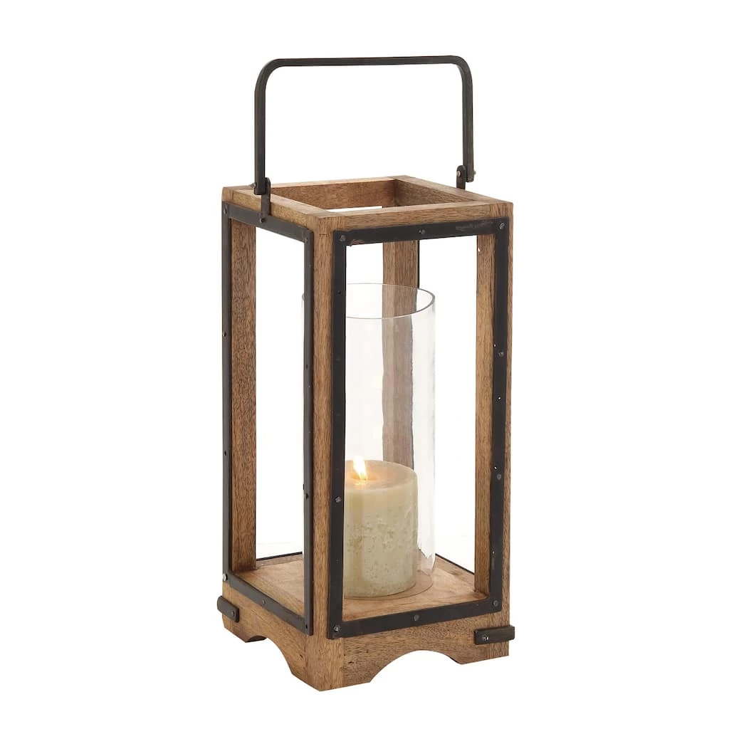 Cheap π Natural Brown Mango Wood Traditional Candle Holder Lantern, 22" x 8" x 8" by Ivory and Iris π₯ 1 Cheap π Natural Brown Mango Wood Traditional Candle Holder Lantern, 22" x 8" x 8" by Ivory and Iris π₯