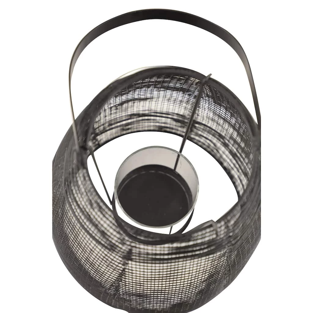 Cheap 🥰 Black Iron Modern Candle Holder Lantern, 13" x 8" x 8" by Ivory and Iris ⭐ 5 Cheap 🥰 Black Iron Modern Candle Holder Lantern, 13" x 8" x 8" by Ivory and Iris ⭐ - Image 5