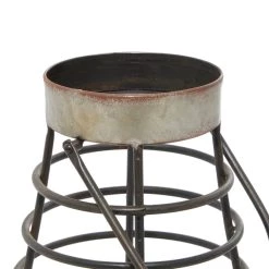 Promo 🧨 Silver Iron Farmhouse Candle Holder Lantern, 14" x 8" x 8" by Ivory and Iris 😀 -Cheap Ivory and Iris Store D503861S 4