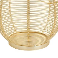 Deals ⭐ Gold Iron Glam Lantern, 9" x 7" x 7" by Ivory and Iris ✔️ -Cheap Ivory and Iris Store D503865S 5
