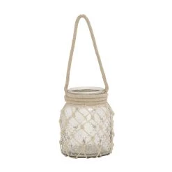 Hot Sale π₯ Clear Glass Coastal Candle Holder Lantern, 18" x 7" x 7" by Ivory and Iris π