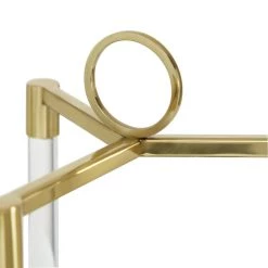 Hot Sale π Gold Stainless Steel Contemporary Lantern, 18" x 11" x 11" by Ivory and Iris π 11 Hot Sale π Gold Stainless Steel Contemporary Lantern, 18" x 11" x 11" by Ivory and Iris π -Cheap Ivory and Iris Store D503873S 4