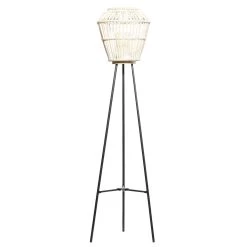 Top 10 🎁 White Metal Natural Lantern, 55" x 13" x 13" by Ivory and Iris 👍