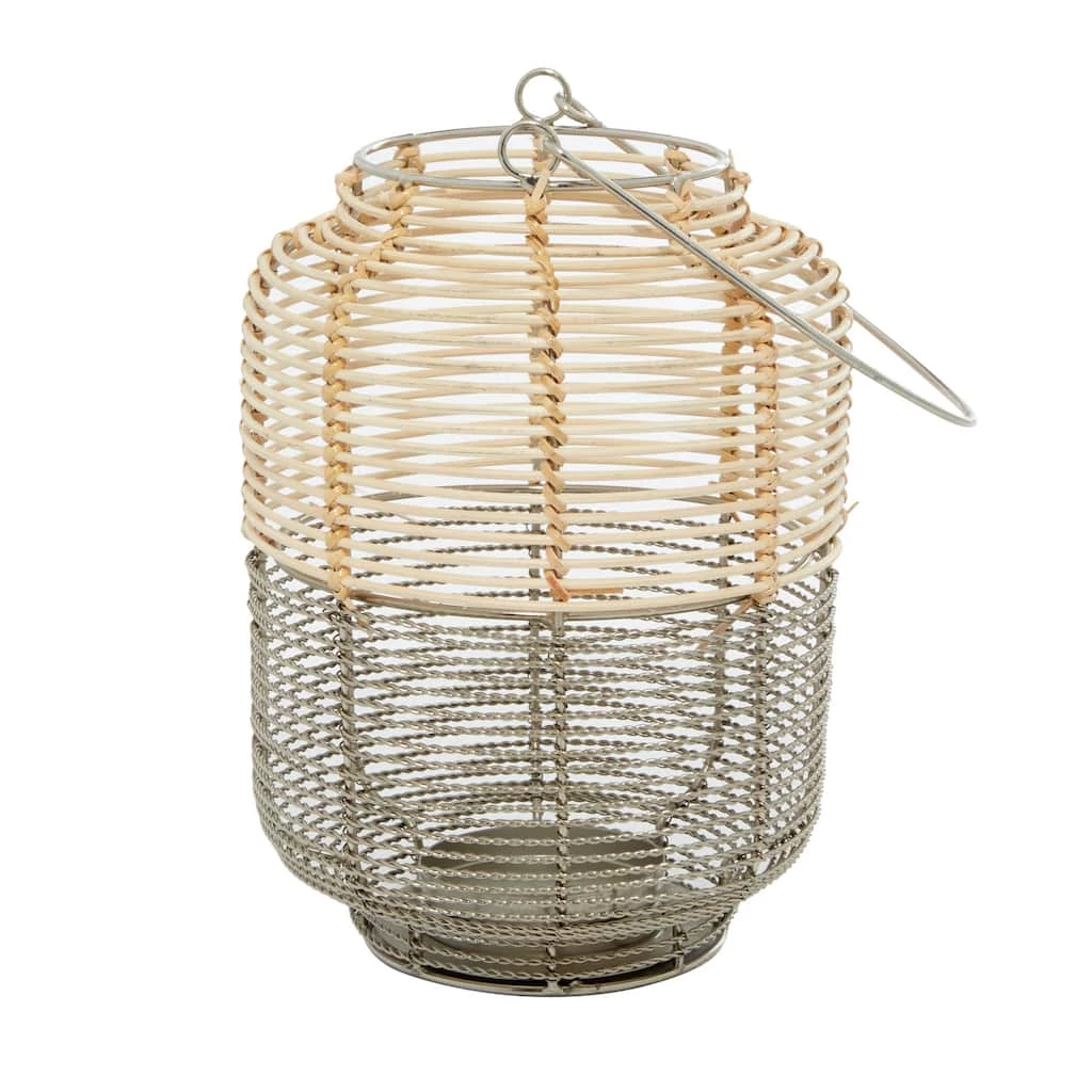 Hot Sale π Natural Iron Contemporary Candle Holder Lantern, 11" x 7" x 9" by Ivory and Iris π 3 Hot Sale π Natural Iron Contemporary Candle Holder Lantern, 11" x 7" x 9" by Ivory and Iris π - Image 3