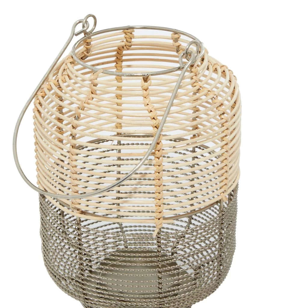 Hot Sale π Natural Iron Contemporary Candle Holder Lantern, 11" x 7" x 9" by Ivory and Iris π 4 Hot Sale π Natural Iron Contemporary Candle Holder Lantern, 11" x 7" x 9" by Ivory and Iris π - Image 4