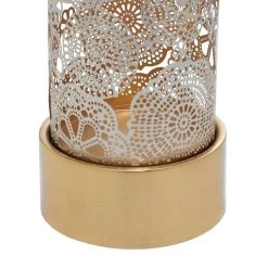 Cheapest 😀 Set of 2" Gold Metal Eclectic Lantern, 8", 10" by Ivory and Iris ⌛ -Cheap Ivory and Iris Store D503879S 5