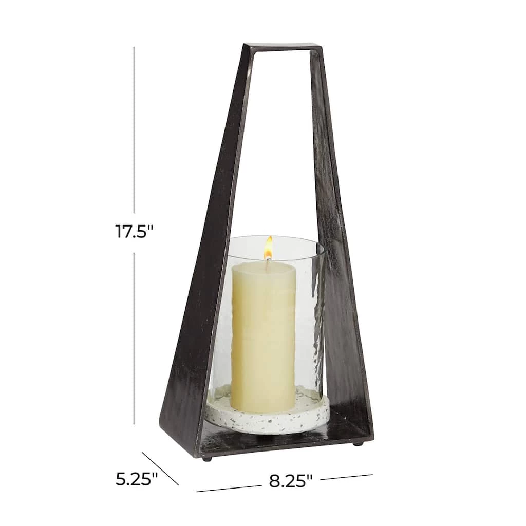 Flash Sale 🧨 Black Terrazzo Contemporary Candle Holder Lantern, 18" x 8" x 5" by Ivory and Iris ⭐ 6 Flash Sale 🧨 Black Terrazzo Contemporary Candle Holder Lantern, 18" x 8" x 5" by Ivory and Iris ⭐ - Image 6