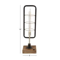 Top 10 ✔️ Black Iron Industrial Candle Holder Lantern, 18" x 5" x 5" by Ivory and Iris 🔥 -Cheap Ivory and Iris Store D503894S 7