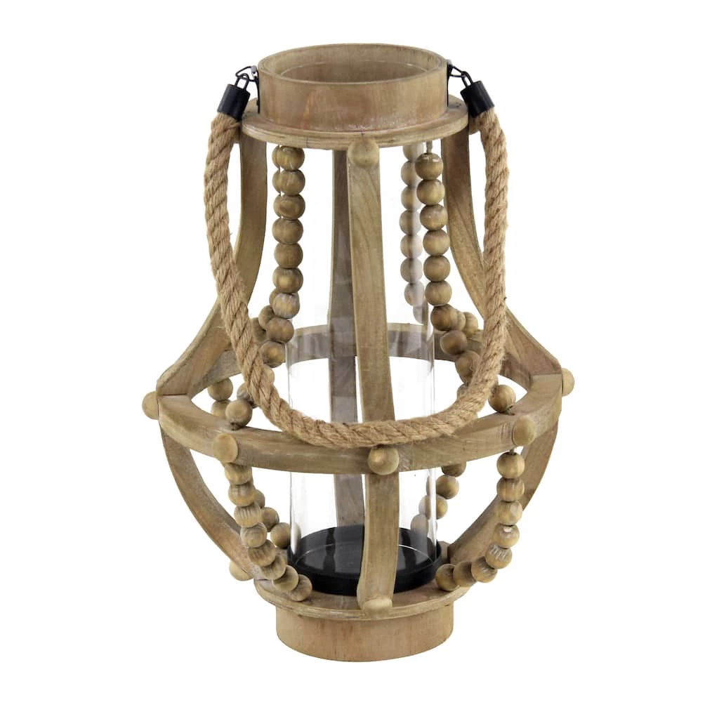 Best deal β Beige Recycled Wood Farmhouse LED Lantern, 16" x 10" x 10" by Ivory and Iris π 2 Best deal β Beige Recycled Wood Farmhouse LED Lantern, 16" x 10" x 10" by Ivory and Iris π - Image 2