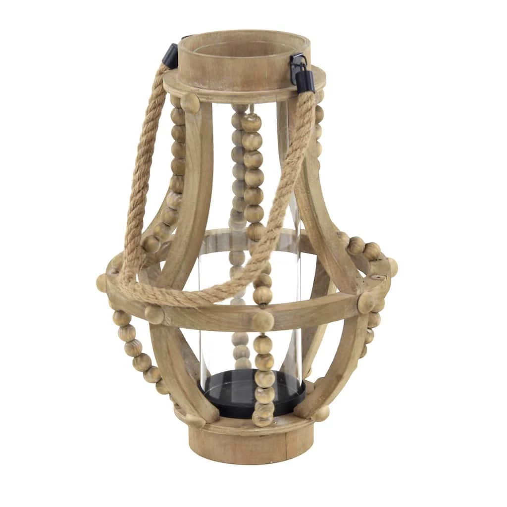 Best deal β Beige Recycled Wood Farmhouse LED Lantern, 16" x 10" x 10" by Ivory and Iris π 4 Best deal β Beige Recycled Wood Farmhouse LED Lantern, 16" x 10" x 10" by Ivory and Iris π - Image 4