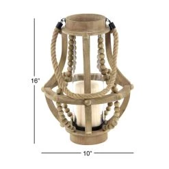 Best deal β Beige Recycled Wood Farmhouse LED Lantern, 16" x 10" x 10" by Ivory and Iris π 14 Best deal β Beige Recycled Wood Farmhouse LED Lantern, 16" x 10" x 10" by Ivory and Iris π -Cheap Ivory and Iris Store D503895S 7