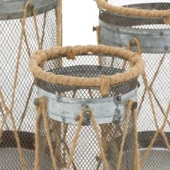 Budget ✔️ Set of 3" Silver Metal Rustic Lantern, 11", 9", 8" by Ivory and Iris 🔥 -Cheap Ivory and Iris Store D503896S 7