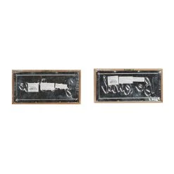 Wholesale 👏 Set of 2 Brown Metal Farmhouse Sign Wall Decor, 12" x 6" by Ivory and Iris 👏 -Cheap Ivory and Iris Store D503907S 5