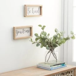 Wholesale 👏 Set of 2 Brown Metal Farmhouse Sign Wall Decor, 12" x 6" by Ivory and Iris 👏 -Cheap Ivory and Iris Store D503907S 8