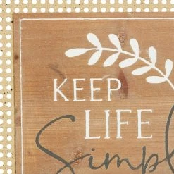 Cheapest 🎁 Set of 2 Brown Wood Farmhouse Wall Decor 16"x 16" by Ivory and Iris 👏 -Cheap Ivory and Iris Store D503914S 4