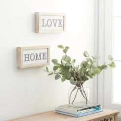 Buy 🧨 Set of 2 Brown Metal Farmhouse Sign Wall Decor, 12" x 6" by Ivory and Iris 👍 -Cheap Ivory and Iris Store D503918S 7