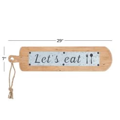 Brand new ❤️ Brown Fir Modern Farmhouse Wall Decor, 7" x 29" x 2" by Ivory and Iris 😍 -Cheap Ivory and Iris Store D503931S 7