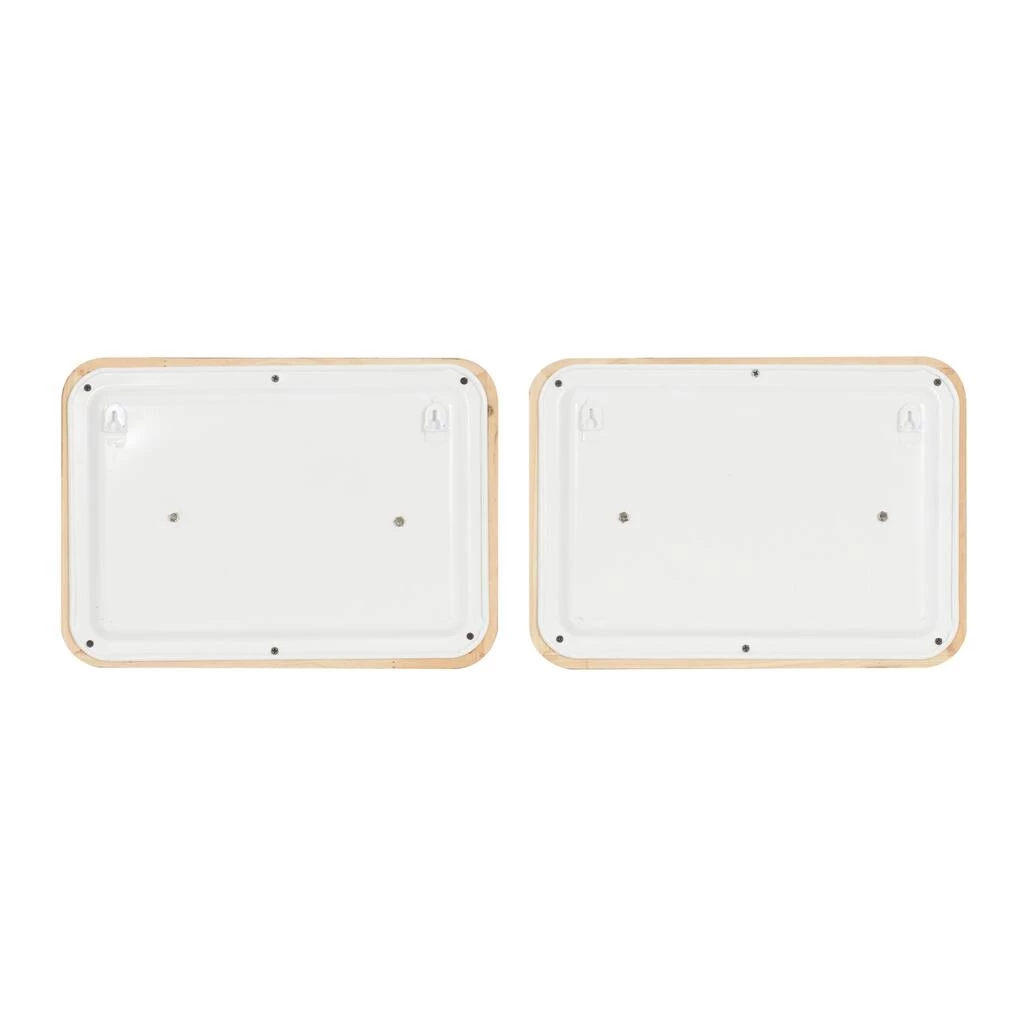 Best deal π Set of 2 White Metal Farmhouse Wall Decor 14", 10" by Ivory and Iris 𧨠6 Best deal π Set of 2 White Metal Farmhouse Wall Decor 14", 10" by Ivory and Iris 𧨠- Image 6