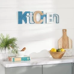 Best reviews of 😀 Multi Colored Wood Coastal Wall Decor 7" x 24" x 1" by Ivory and Iris 😍 -Cheap Ivory and Iris Store D503934S 8