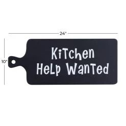 Best deal 👍 Black MDF Modern Farmhouse Wall Decor, 10" x 24" x 1" by Ivory and Iris 👏 -Cheap Ivory and Iris Store D503937S 5