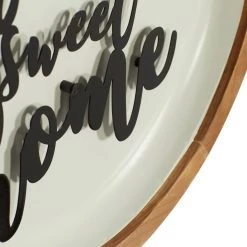 Coupon 🎉 White Metal Farmhouse Wall Decor 17" x 17" x 2" by Ivory and Iris 💯 -Cheap Ivory and Iris Store D503941S 3