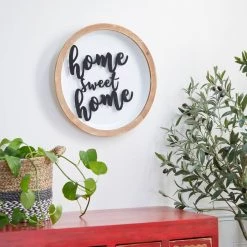 Coupon 🎉 White Metal Farmhouse Wall Decor 17" x 17" x 2" by Ivory and Iris 💯 -Cheap Ivory and Iris Store D503941S 8