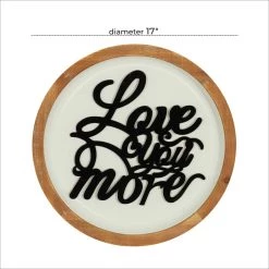 Deals 🎁 White Metal Farmhouse Wall Decor 17" x 17" x 2" by Ivory and Iris 🥰 -Cheap Ivory and Iris Store D503945S 7