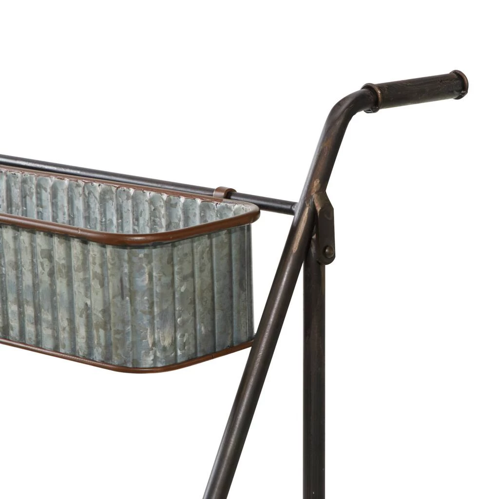 Outlet π Multi Color Iron Farmhouse Plant Stand, 37" x 26" x 27" by Ivory and Iris π 6 Outlet π Multi Color Iron Farmhouse Plant Stand, 37" x 26" x 27" by Ivory and Iris π - Image 6