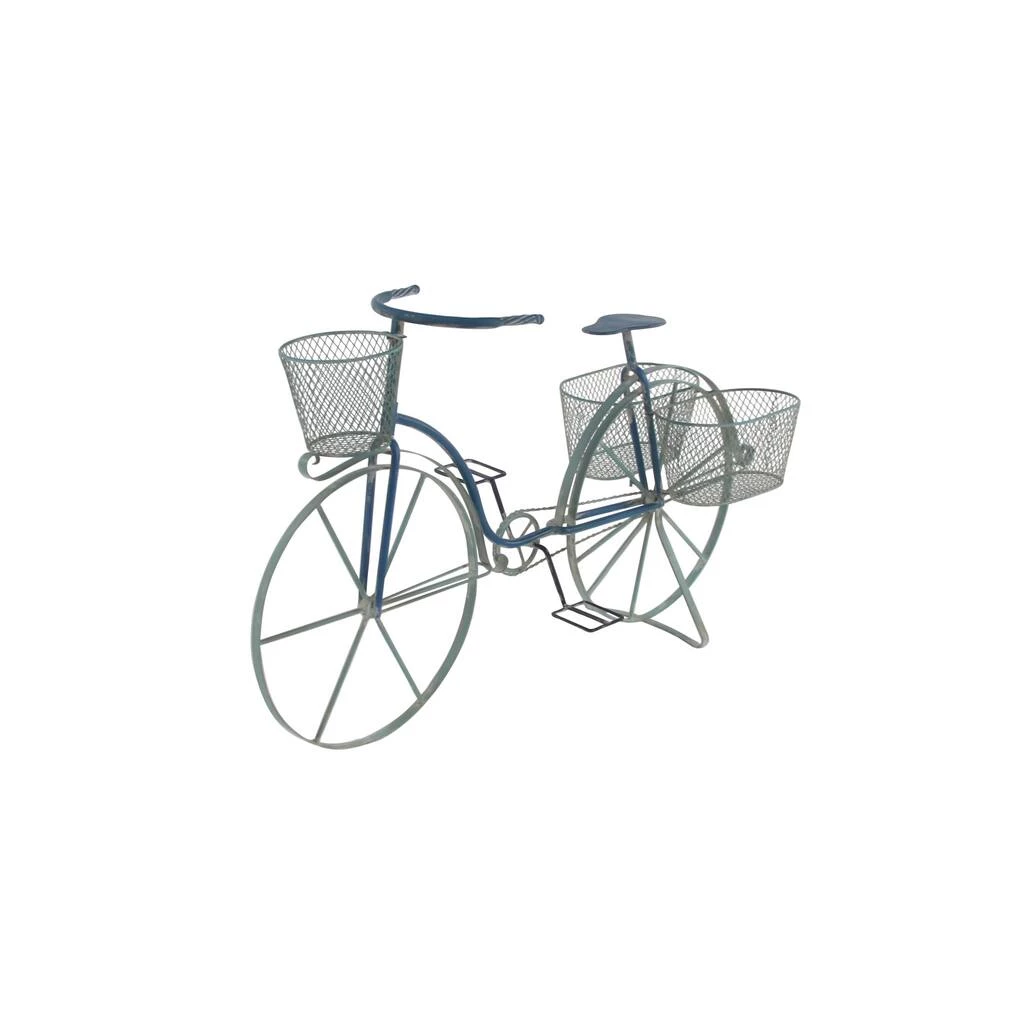 Budget π Blue Metal Vintage Plantstand, 50" x 28" by Ivory and Iris π 2 Budget π Blue Metal Vintage Plantstand, 50" x 28" by Ivory and Iris π - Image 2