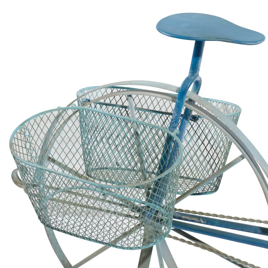Budget π Blue Metal Vintage Plantstand, 50" x 28" by Ivory and Iris π 5 Budget π Blue Metal Vintage Plantstand, 50" x 28" by Ivory and Iris π - Image 5