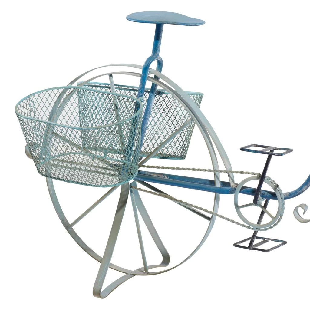 Budget π Blue Metal Vintage Plantstand, 50" x 28" by Ivory and Iris π 6 Budget π Blue Metal Vintage Plantstand, 50" x 28" by Ivory and Iris π - Image 6