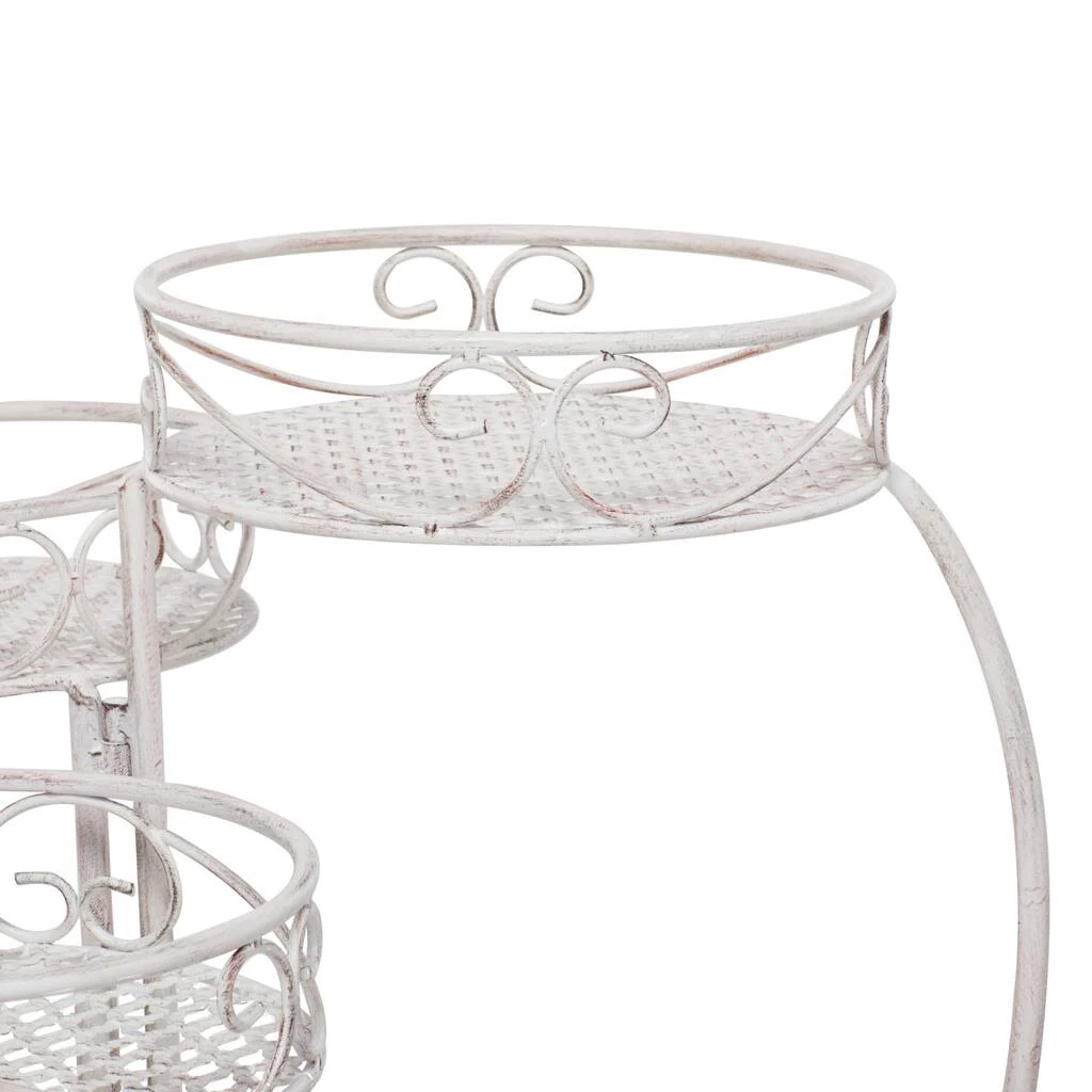 Best Pirce 💯 White Iron Country Cottage Plantstand, 23" x 21" x 19" by Ivory and Iris ✔️ 5 Best Pirce 💯 White Iron Country Cottage Plantstand, 23" x 21" x 19" by Ivory and Iris ✔️ - Image 5