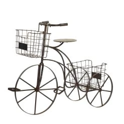 Hot Sale 💯 Brown Metal Farmhouse Plantstands, 33" x 41" x 13" by Ivory and Iris ✔️