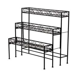 Best Pirce π Black Iron Industrial Plantstand, 28" x 30" x 17" by Ivory and Iris π