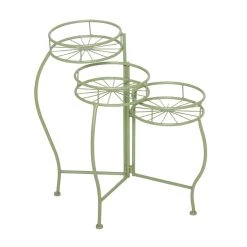Brand new 🌟 Green Iron Transitional Plantstand, 21" x 19" x 18" by Ivory and Iris 👏