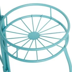 Best reviews of 🥰 Blue Iron Transitional Plantstand, 21" x 19" x 18" by Ivory and Iris 😉 -Cheap Ivory and Iris Store D503989S 3