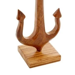 Best deal 🥰 Brown Teak Wood Coastal Anchor Sculpture, 12" x 6" x 4" by Ivory and Iris ⌛ -Cheap Ivory and Iris Store D504004S 4
