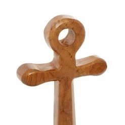 Best deal 🥰 Brown Teak Wood Coastal Anchor Sculpture, 12" x 6" x 4" by Ivory and Iris ⌛ -Cheap Ivory and Iris Store D504004S 5
