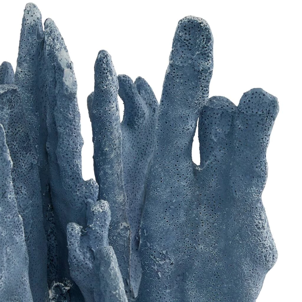 Best Sale π Blue Polystone Coastal Sculpture, Coral 10" x 7" x 6" by Ivory and Iris β 5 Best Sale π Blue Polystone Coastal Sculpture, Coral 10" x 7" x 6" by Ivory and Iris β - Image 5