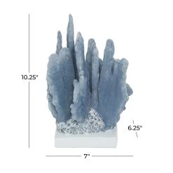 Best Sale π Blue Polystone Coastal Sculpture, Coral 10" x 7" x 6" by Ivory and Iris β 16 Best Sale π Blue Polystone Coastal Sculpture, Coral 10" x 7" x 6" by Ivory and Iris β -Cheap Ivory and Iris Store D504016S 8