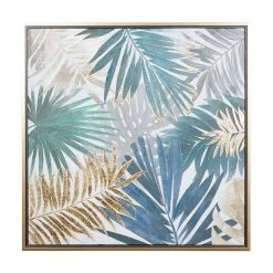Discount 🔥 Blue Canvas Coastal Style Wall Art, 32" x 32" x 1" by Ivory and Iris 🤩
